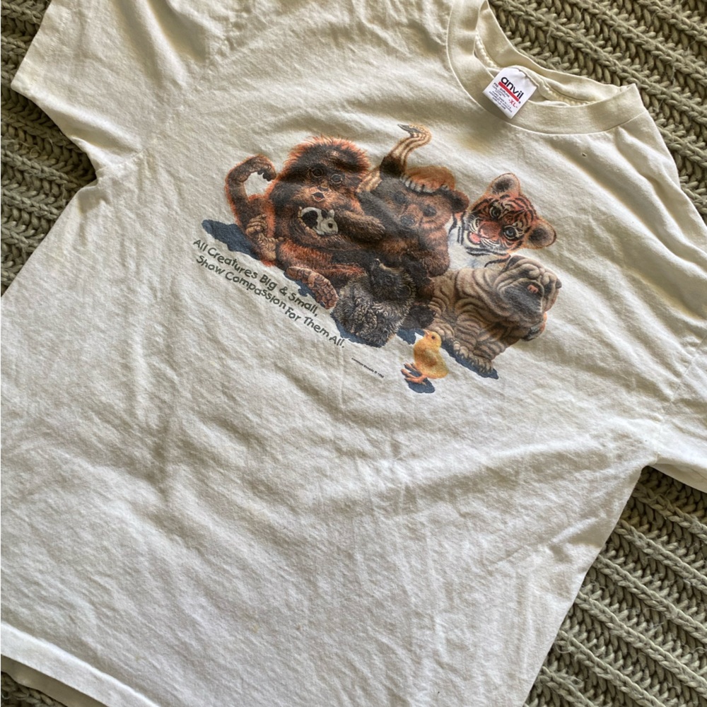 vintage animal zoo tee